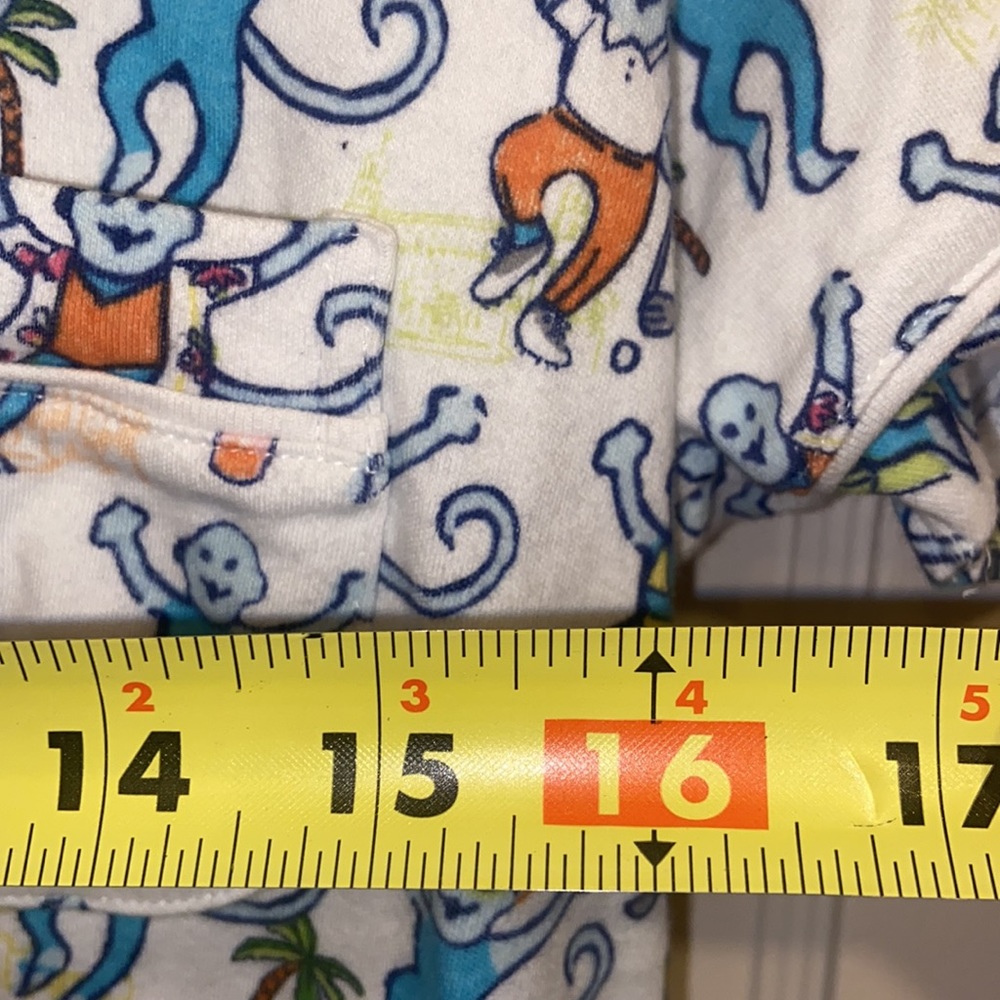 NEW ROLLER RABBIT PALM BEACH MONKEY POLO PAJAMAS TOP SZ M FLORIDA Preppy COTTON - Picture 12 of 14